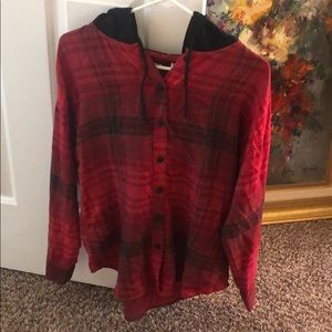 Hooded flannel